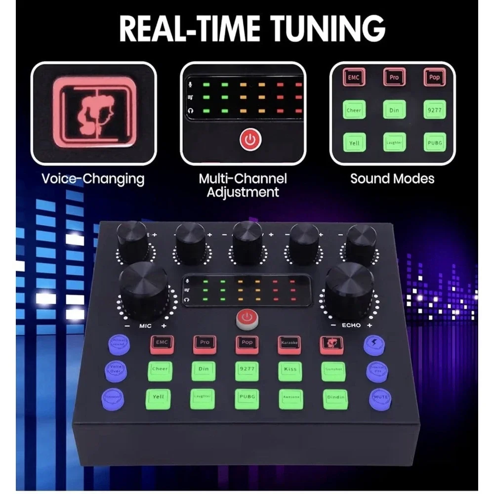 Upgraded Podcast Equipment Bundle For 2 Podcasting Equipment With BM-800 Microph